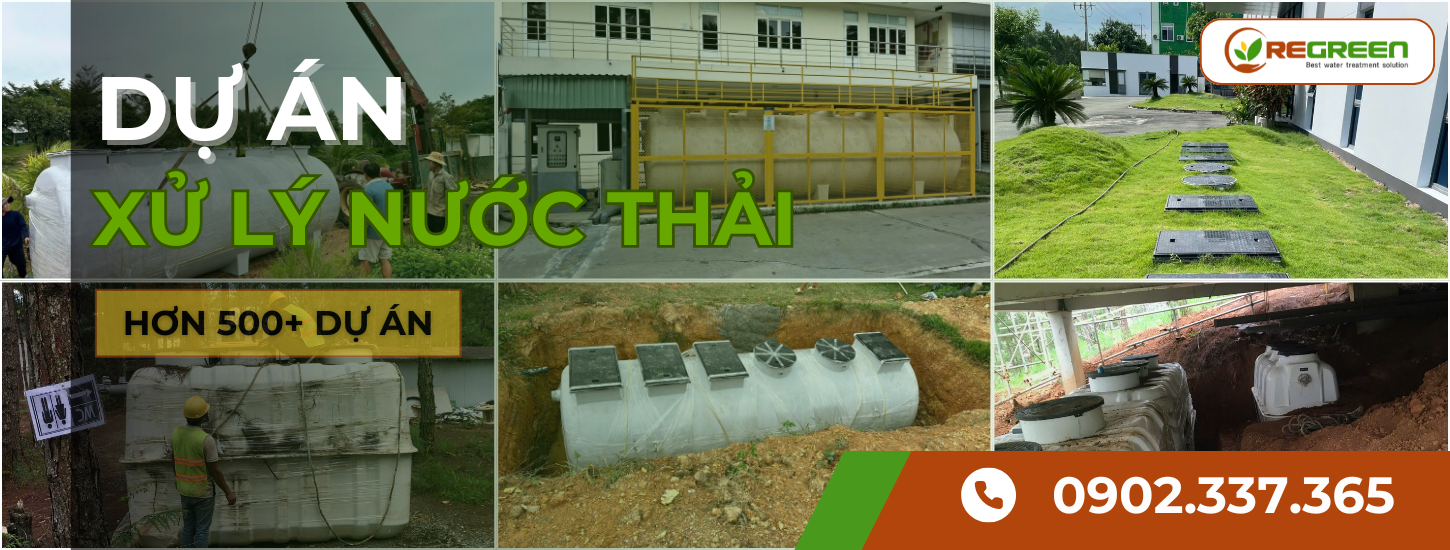 Dự án lắp đặt hệ thống xử lý nước thải Regreen thực hiện