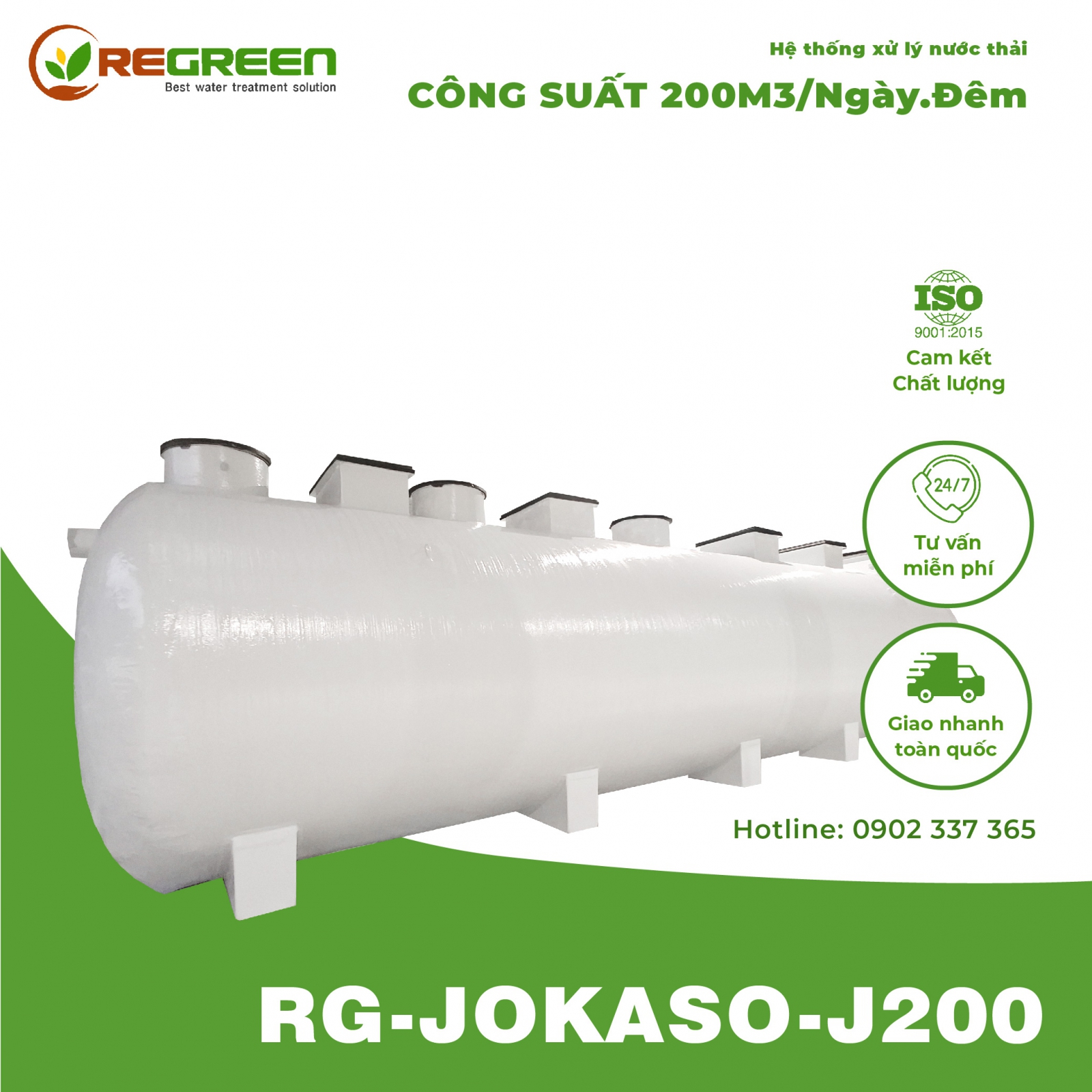 Module hệ thống xử lý nước thải 200m3/ngày Jokaso giá tốt