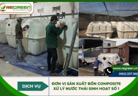 Đơn vị sản xuất bồn composite xử lý nước thải sinh hoạt