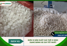 Đơn vị sản xuất giá thể vi sinh dạng bánh xe giá tốt nhất