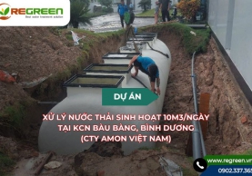 Xử lý nước thải sinh hoạt 10m3/ngày KCN Bàu Bàng, Bình Dương