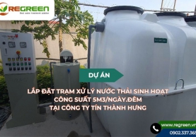 Dự án xử lý nước thải sinh hoạt 5m3 tại Thái Bình [Tín Thành Hưng]