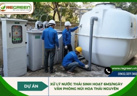 Dự án xử lý nước thải sinh hoạt 6m3 văn phòng Thái Nguyên