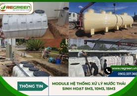 Module hệ thống xử lý nước thải sinh hoạt 5m3, 10m3, 15m3