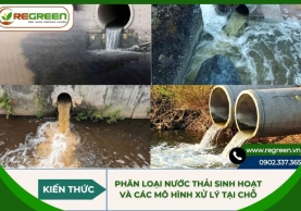 Phân loại nước thải sinh hoạt và các mô hình xử lý tại chỗ