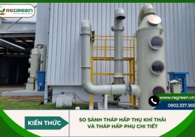 So sánh tháp hấp thụ khí thải và tháp hấp phụ chi tiết A-Z