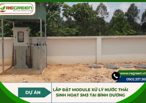 Lắp đặt Module xử lý nước thải sinh hoạt 5m3 tại Bình Dương