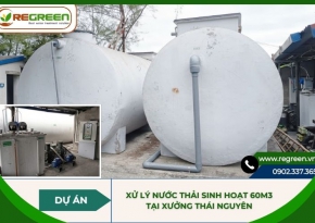 Dự án xử lý nước thải sinh hoạt 60m3 tại xưởng Thái Nguyên