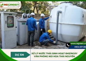 Dự án xử lý nước thải sinh hoạt 6m3 văn phòng Thái Nguyên