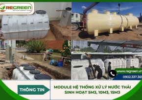 Module hệ thống xử lý nước thải sinh hoạt 5m3, 10m3, 15m3