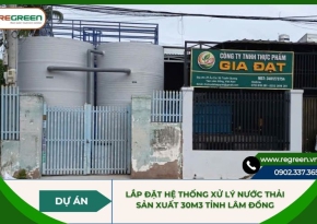 Lắp đặt hệ thống xử lý nước thải sản xuất 30m3 tỉnh Lâm Đồng