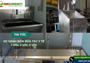So sánh bồn rửa tay y tế 1 vòi, 2 vòi, 3 vòi chi tiết nhất