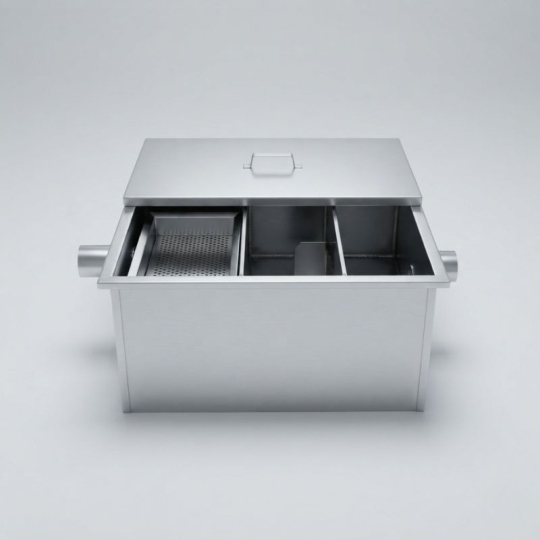 Bẫy tách mỡ gia đình 80L Inox 304