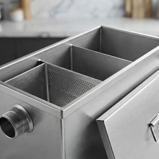 Bẫy tách mỡ gia đình 90L Inox 304