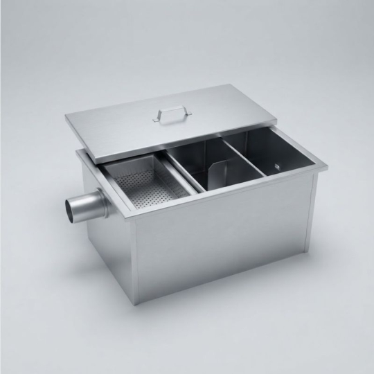 Bể tách dầu mỡ gia đình, nhà hàng 200L Inox 304