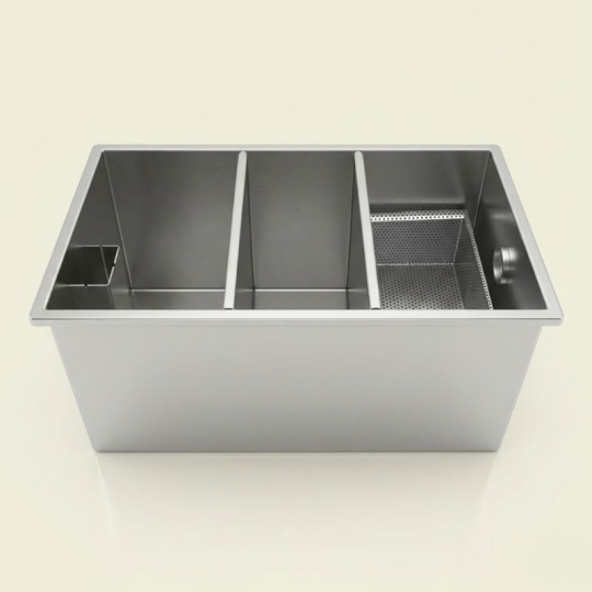 Bể tách mỡ nhà hàng 250L Inox 304