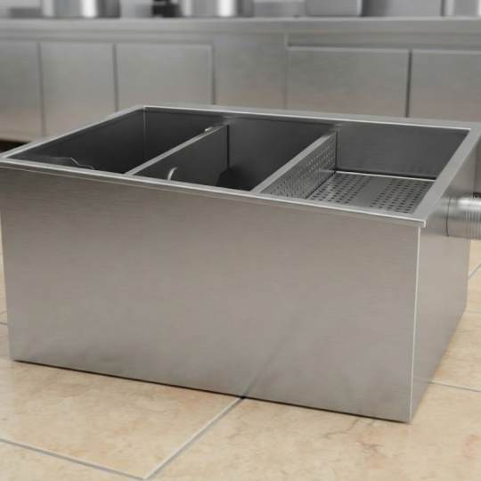 Bể tách mỡ nhà hàng 450L Inox 304