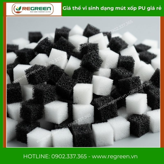 Các loại giá thể vi sinh dạng mút xốp PU giá rẻ