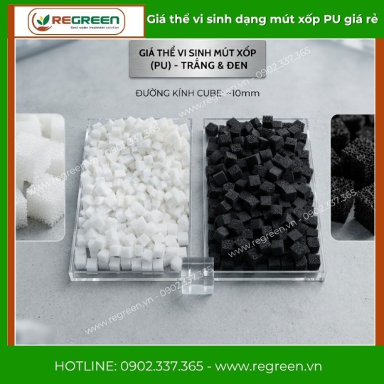 Các loại giá thể vi sinh dạng mút xốp PU giá rẻ