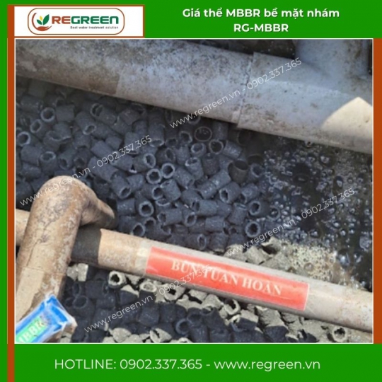 Giá thể MBBR bề mặt nhám