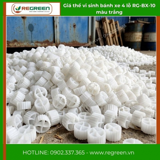 Giá thể vi sinh bánh xe 4 lỗ D10xH10