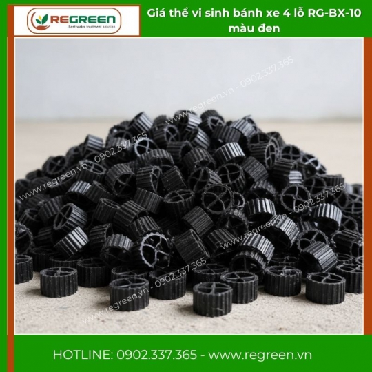 Giá thể vi sinh bánh xe 4 lỗ D10xH10