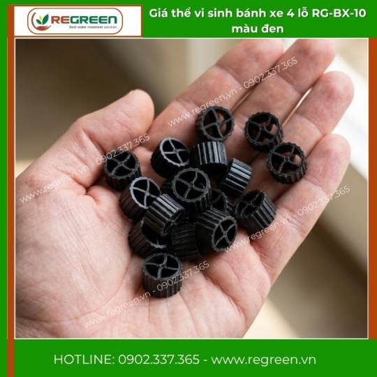 Giá thể vi sinh bánh xe 4 lỗ D10xH10