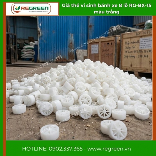 Giá thể vi sinh bánh xe 8 lỗ RG-BX-15