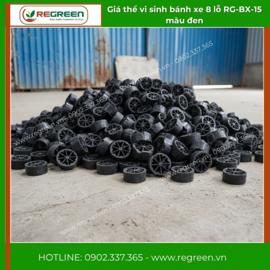 Giá thể vi sinh bánh xe 8 lỗ RG-BX-15