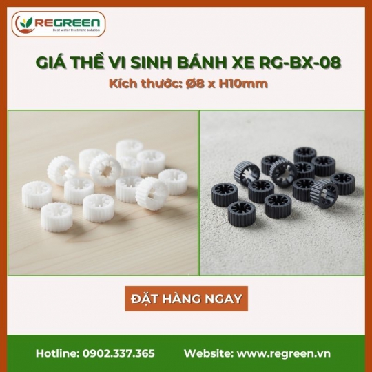 Giá thể vi sinh bánh xe D8xH10 chính hãng