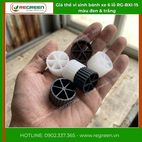 Giá thể vi sinh dạng bánh xe MBBR D15xH10