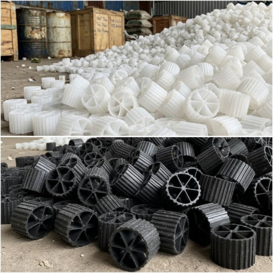 Giá thể vi sinh dạng bánh xe MBBR D15xH10