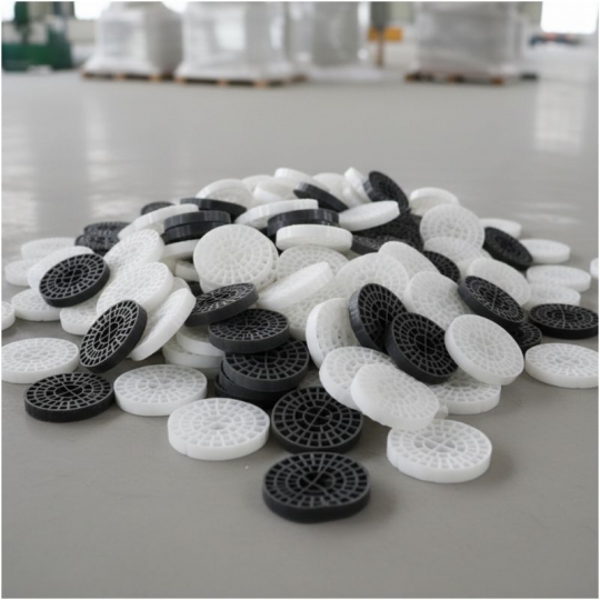 Giá thể vi sinh MBBR bánh xe D25xH25 64 lỗ