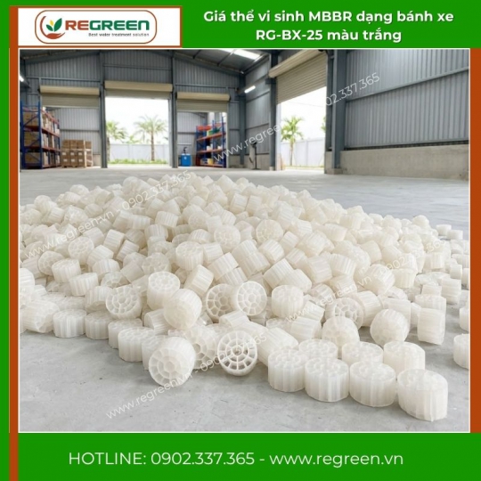 Giá thể vi sinh MBBR D25xH10 dạng bánh xe