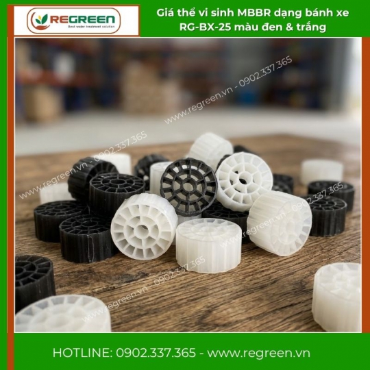 Giá thể vi sinh MBBR D25xH10 dạng bánh xe