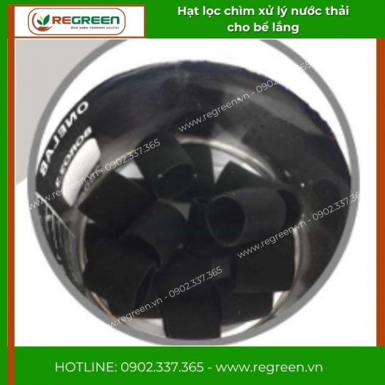 Hạt lọc chìm xử lý nước thải cho bể lắng