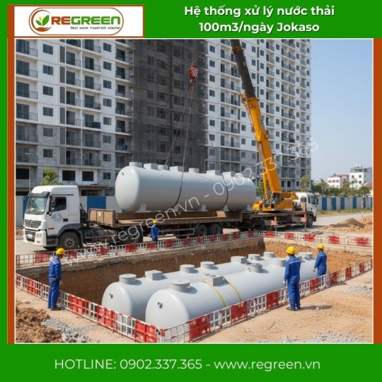 Module hệ thống xử lý nước thải JOKASO 100m3/ngày