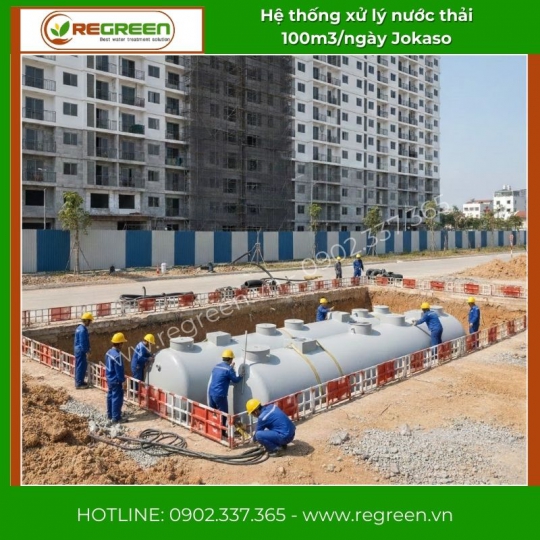 Module hệ thống xử lý nước thải JOKASO 100m3/ngày