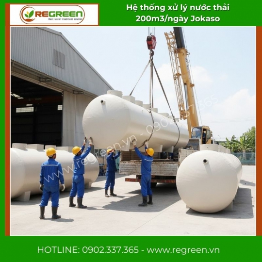 Module hệ thống xử lý nước thải JOKASO 200m3/ngày