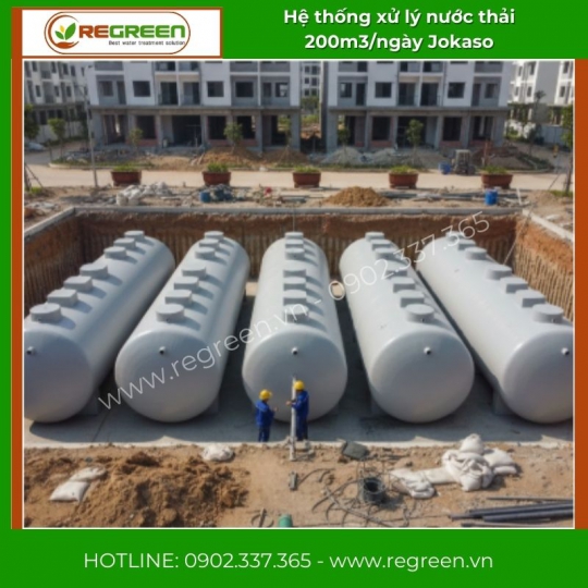 Module hệ thống xử lý nước thải JOKASO 200m3/ngày