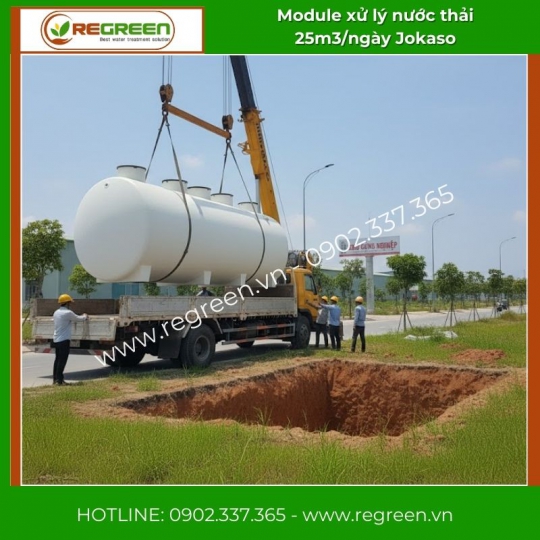 Module hệ thống xử lý nước thải JOKASO 25m3/ngày