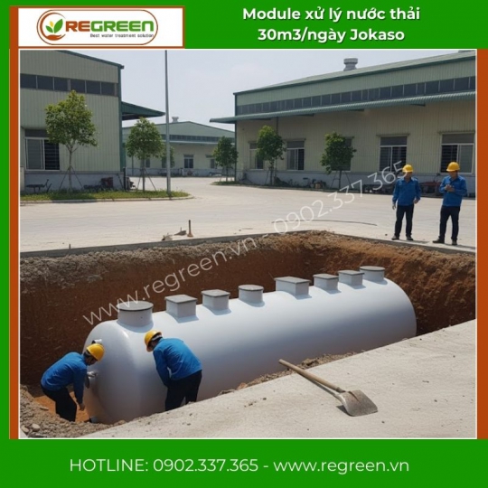 Module hệ thống xử lý nước thải JOKASO 30m3/ngày