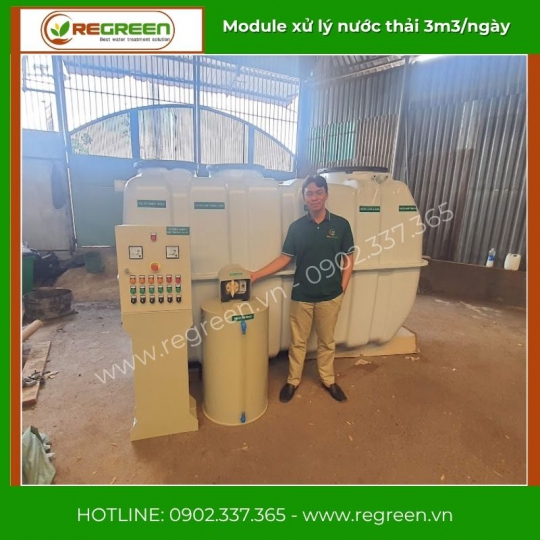 Module hệ thống xử lý nước thải JOKASO 3m3/ngày
