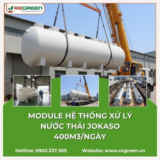 Module hệ thống xử lý nước thải JOKASO 400m3/ngày