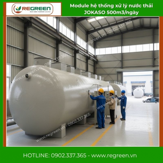 Module hệ thống xử lý nước thải JOKASO 500m3/ngày