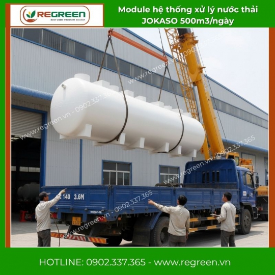Module hệ thống xử lý nước thải JOKASO 500m3/ngày