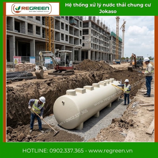 Hệ thống xử lý nước thải chung cư Jokaso