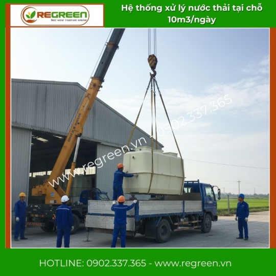 Hệ thống xử lý nước thải tại nguồn (tại chỗ) 10m3/ngày Jokaso