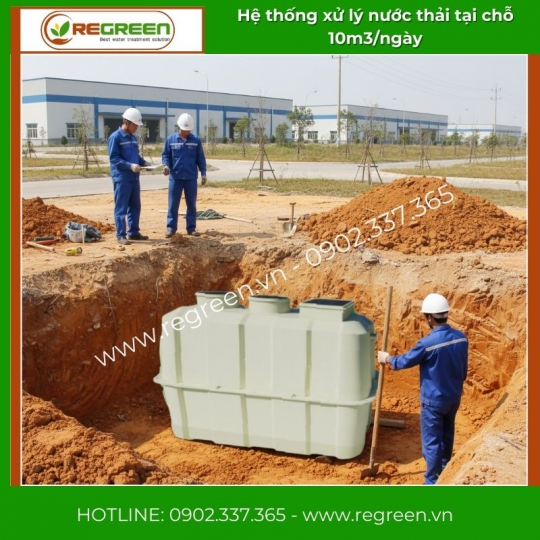 Hệ thống xử lý nước thải tại nguồn (tại chỗ) 10m3/ngày Jokaso