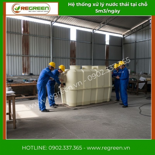 Hệ thống xử lý nước thải tại nguồn (tại chỗ) Jokaso 5m3/ngày